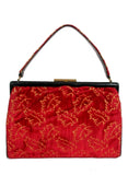 Velvet Carpetbag with cut out Leaves - Unique Boutique NYC
 - 4